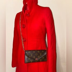 Authentic Louis Vuitton Emilie Monogram full size wallet crossbody WOC